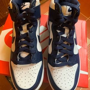 Nike dunk high white/navy
